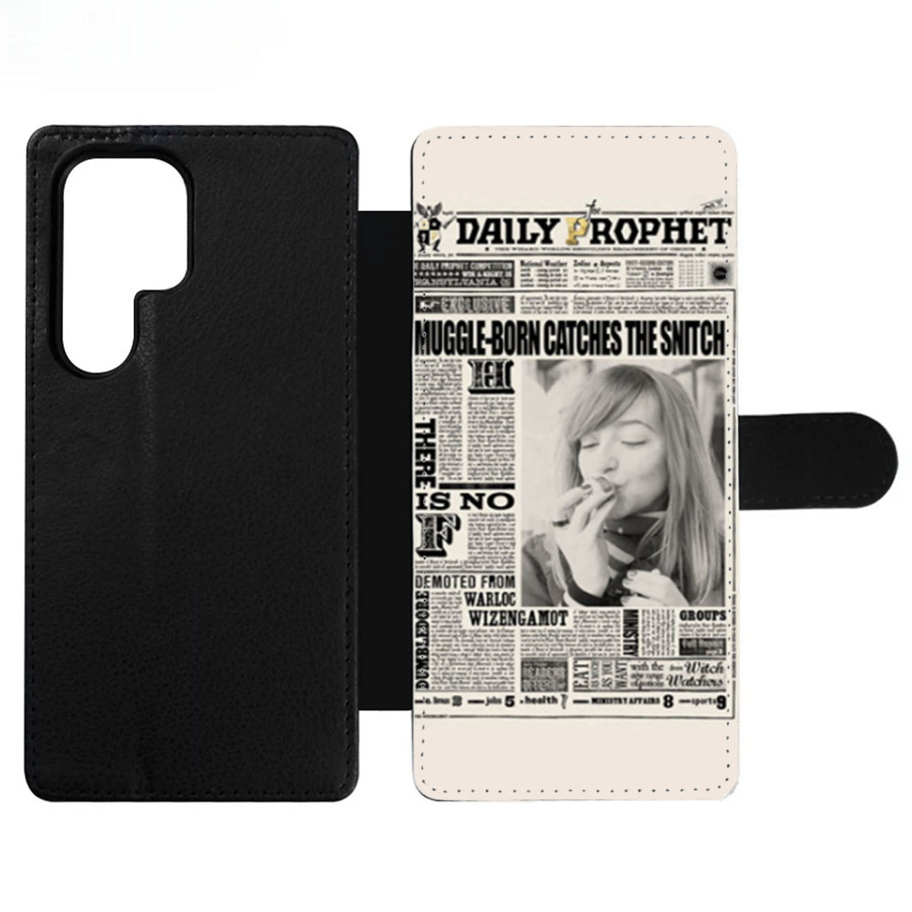 Harry Potter Daily Prophet Muggle Catches Snitch Wallet Samsung Case