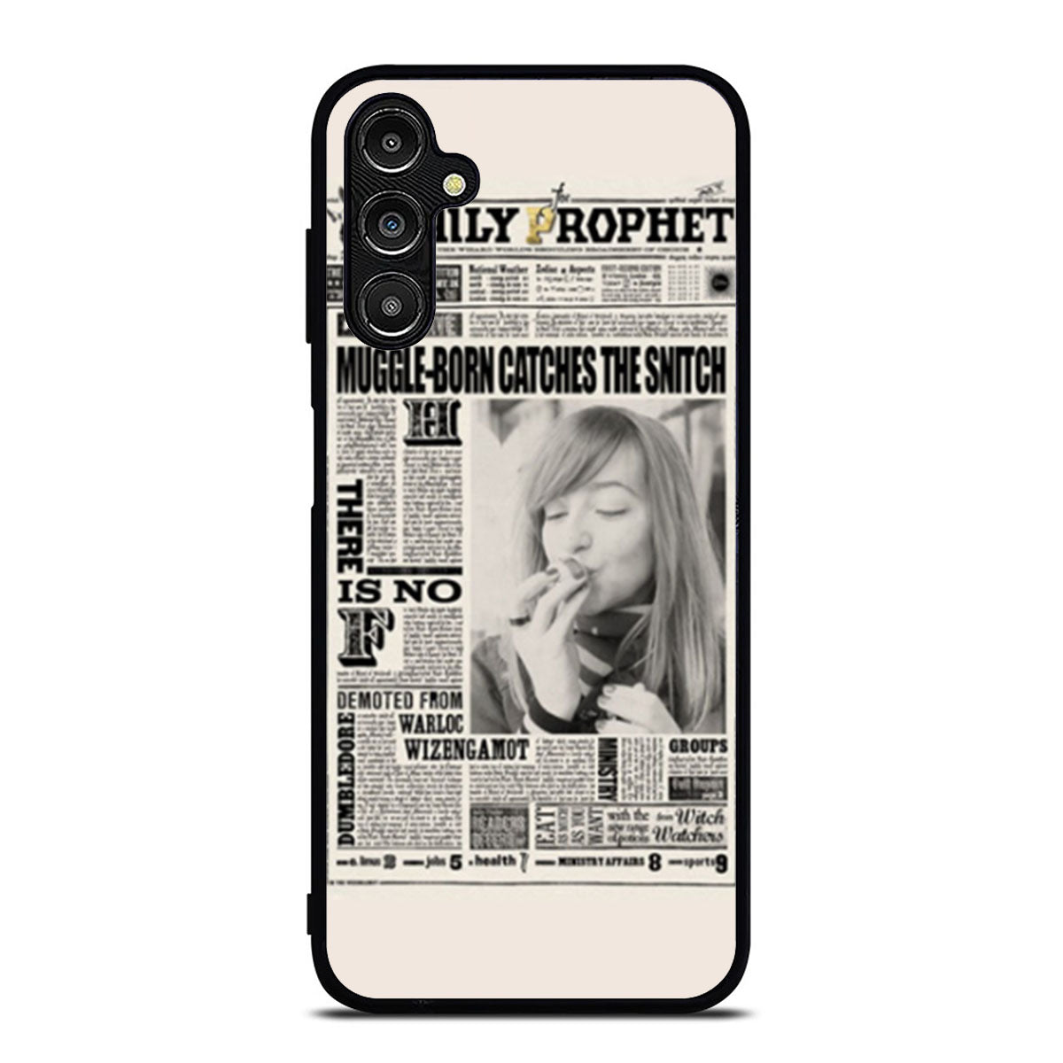 Harry Potter Daily Prophet Muggle Catches Snitch Samsung A16 Case
