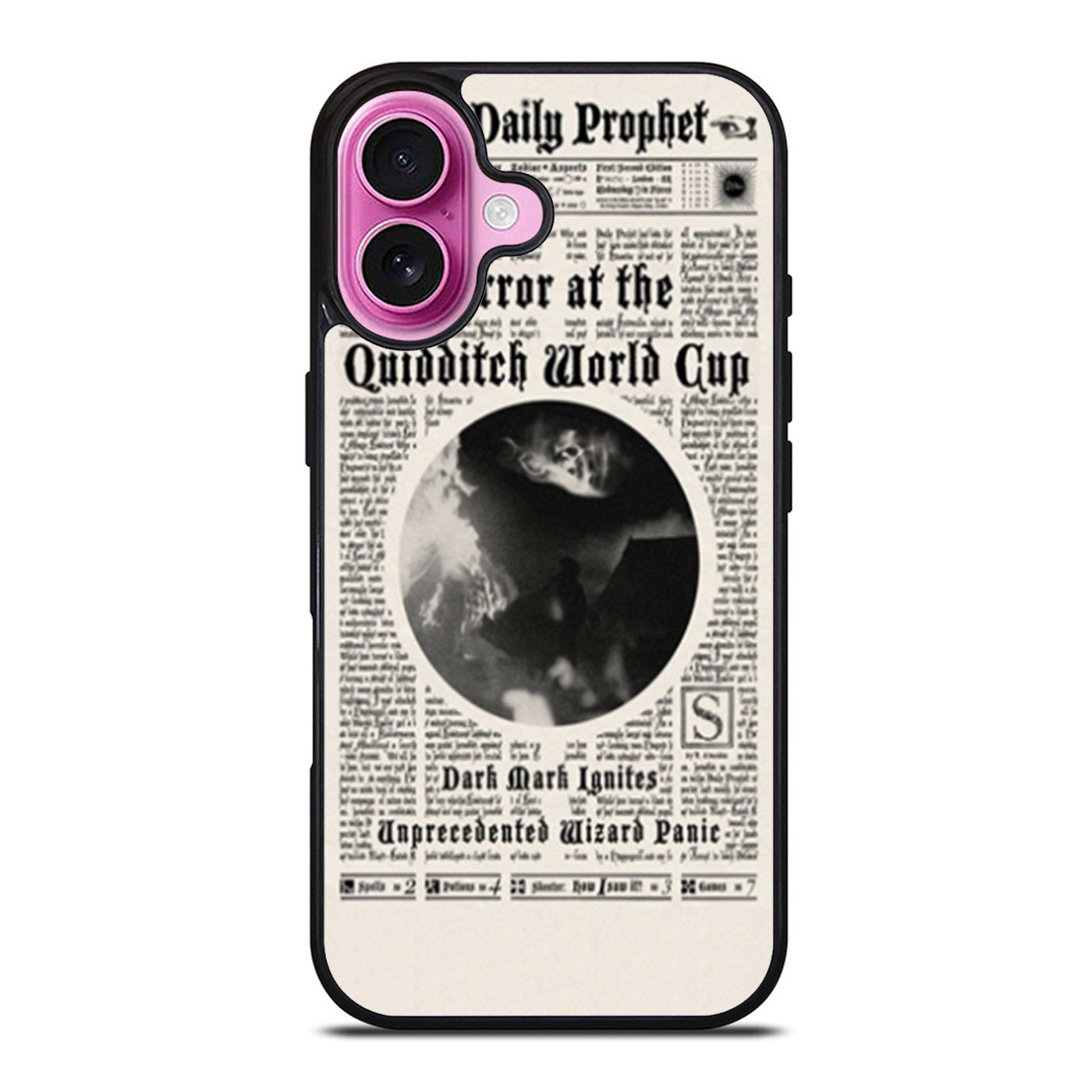Harry Potter Daily Prophet Terror at The Quidditch iPhone Case Cover