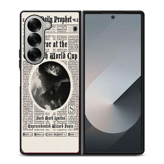 Harry Potter Daily Prophet Terror at The Quidditch Samsung Z Fold 6 Case