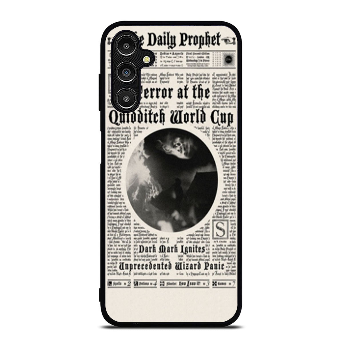 Harry Potter Daily Prophet Terror at The Quidditch Samsung A16 Case