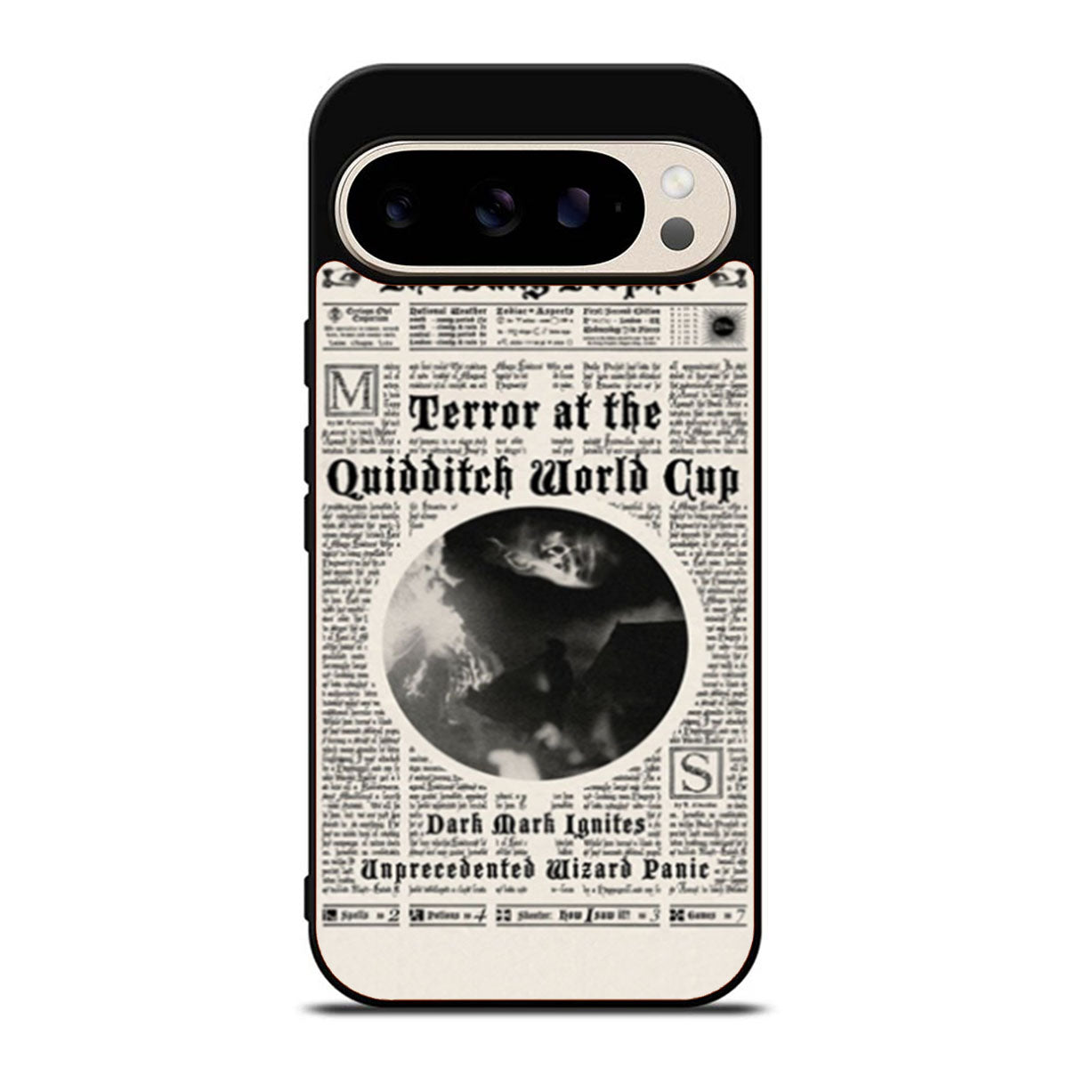 Harry Potter Daily Prophet Terror at The Quidditch Google Pixel 9 Pro Case