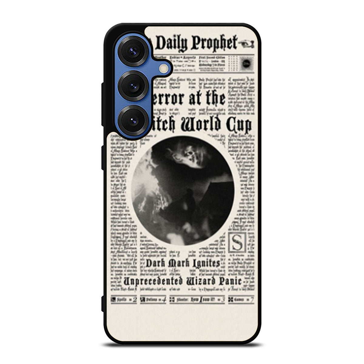 Harry Potter Daily Prophet Terror at The Quidditch Samsung S25 Ultra Case