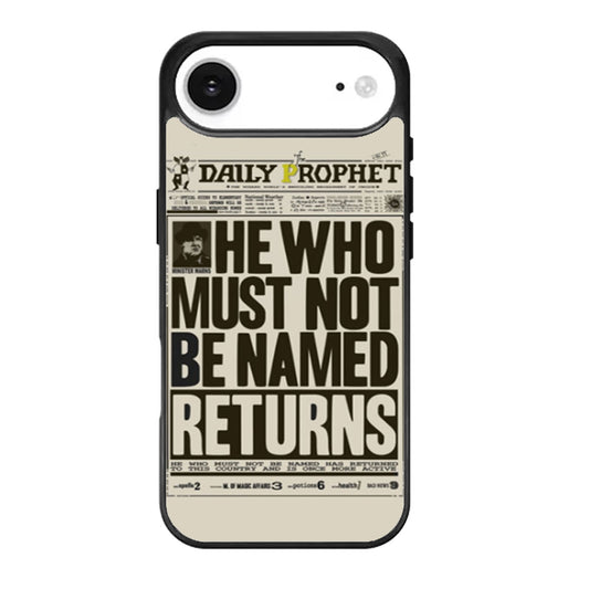 Harry Potter Daily Prophet Voldemort Returns iPhone Air Case