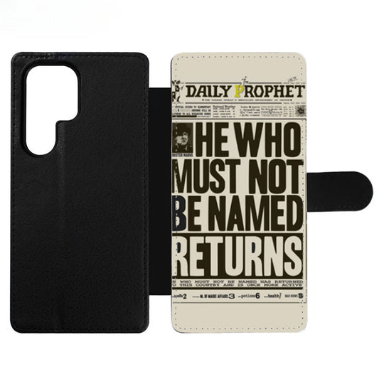 Harry Potter Daily Prophet Voldemort Returns Wallet Samsung Case