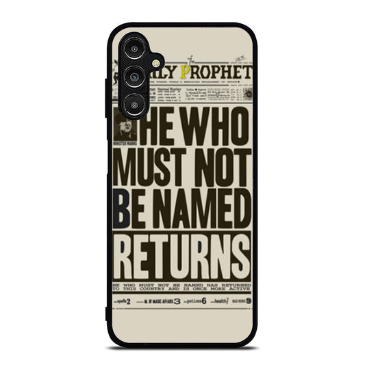 Harry Potter Daily Prophet Voldemort Returns Samsung A16 Case