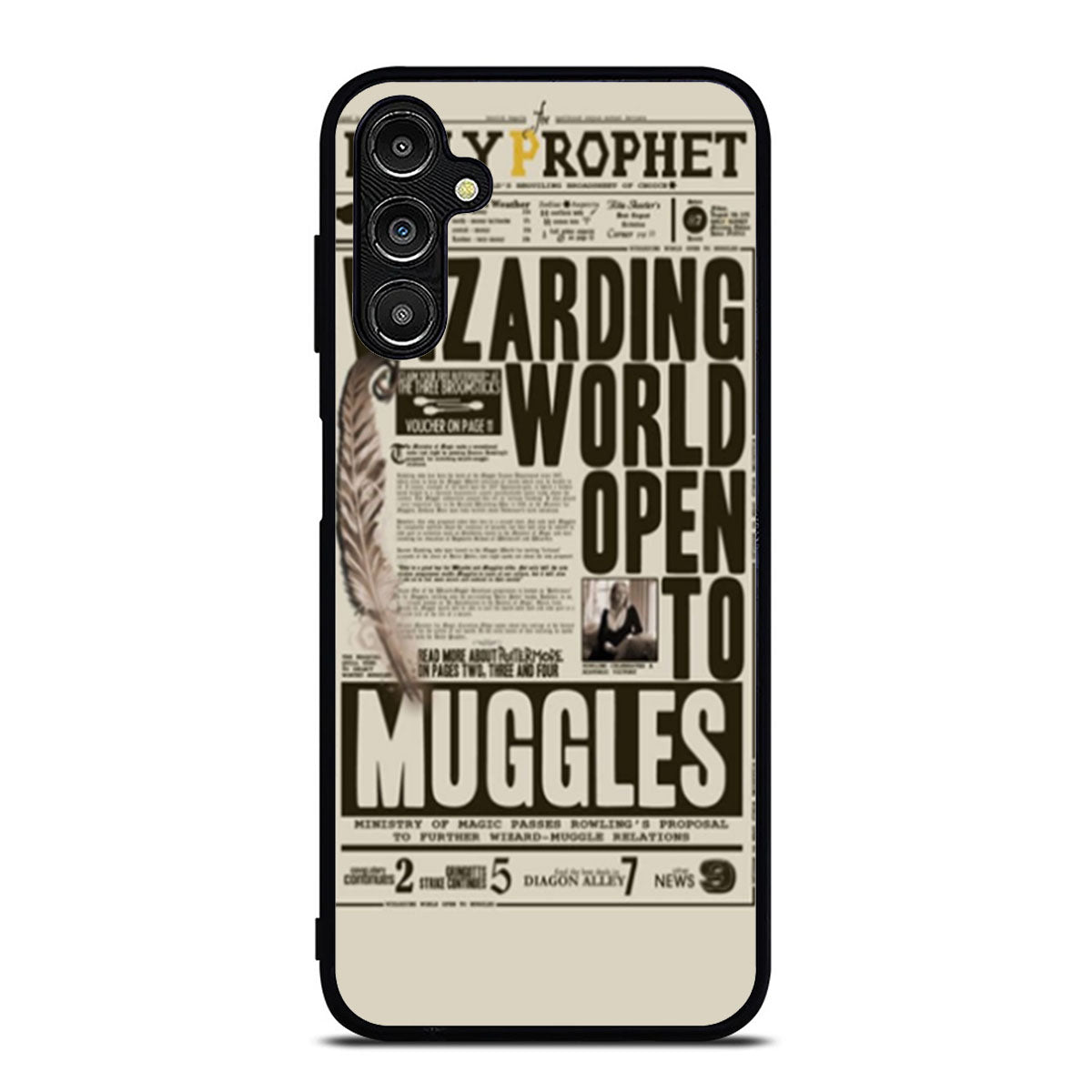 Harry Potter Daily Prophet Wizarding World Open Muggles Samsung A16 Case