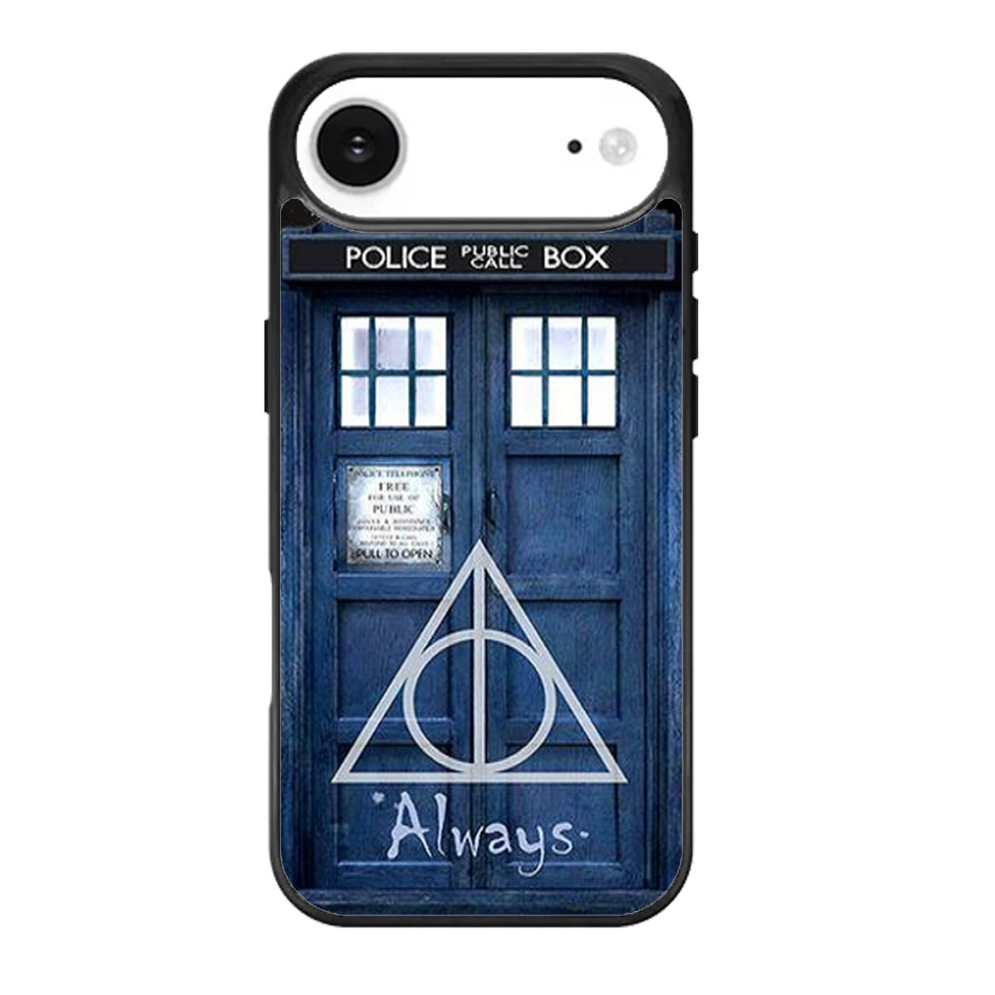 Harry Potter Deathly Hallows Tardis Police Box Two iPhone Air Case