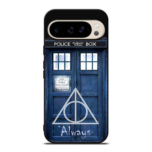 Harry Potter Deathly Hallows Tardis Police Box Two Google Pixel 9 Pro Case