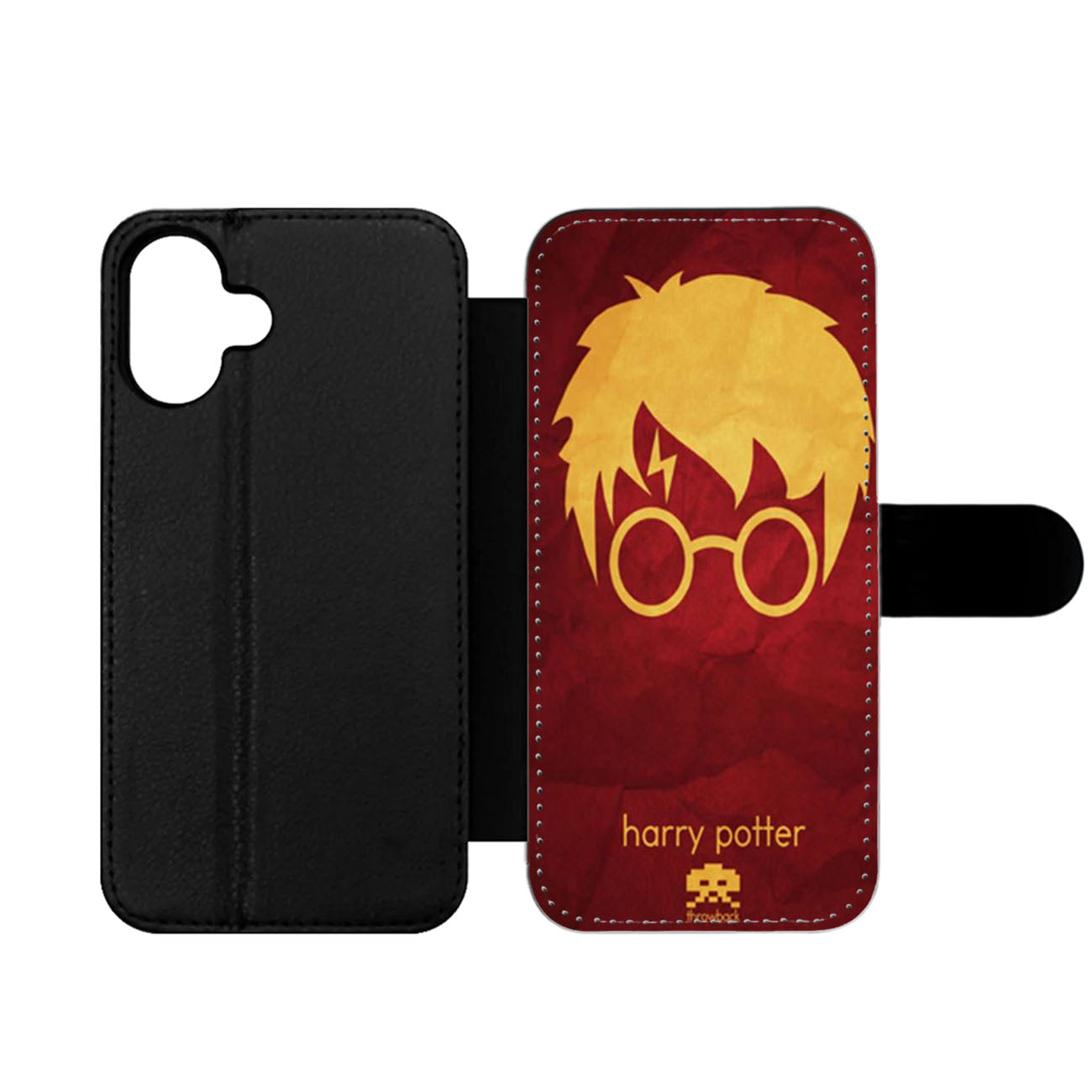 Harry Potter Face Character Wallet iPhone Case