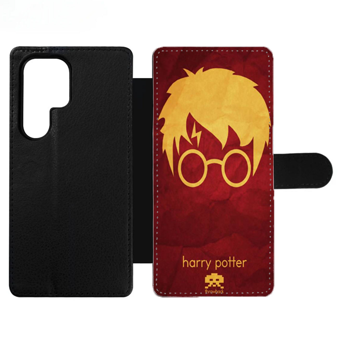 Harry Potter Face Character Wallet Samsung Case