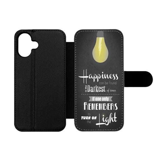 Harry Potter Happiness Quote Wallet iPhone Case