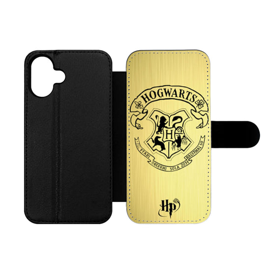 Harry Potter Hogwarts Gold Logo Wallet iPhone Case
