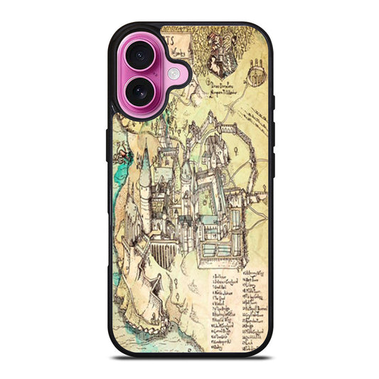 Harry Potter Hogwarts Map iPhone Case Cover