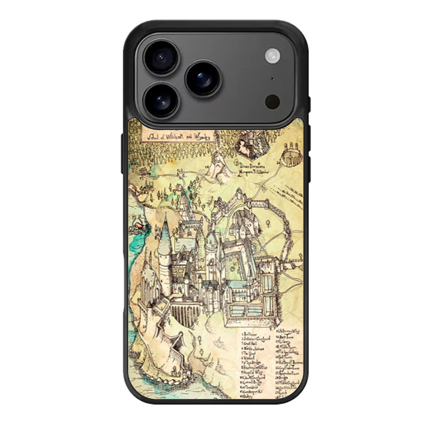 Harry Potter Hogwarts Map iPhone 17 Pro Max Case