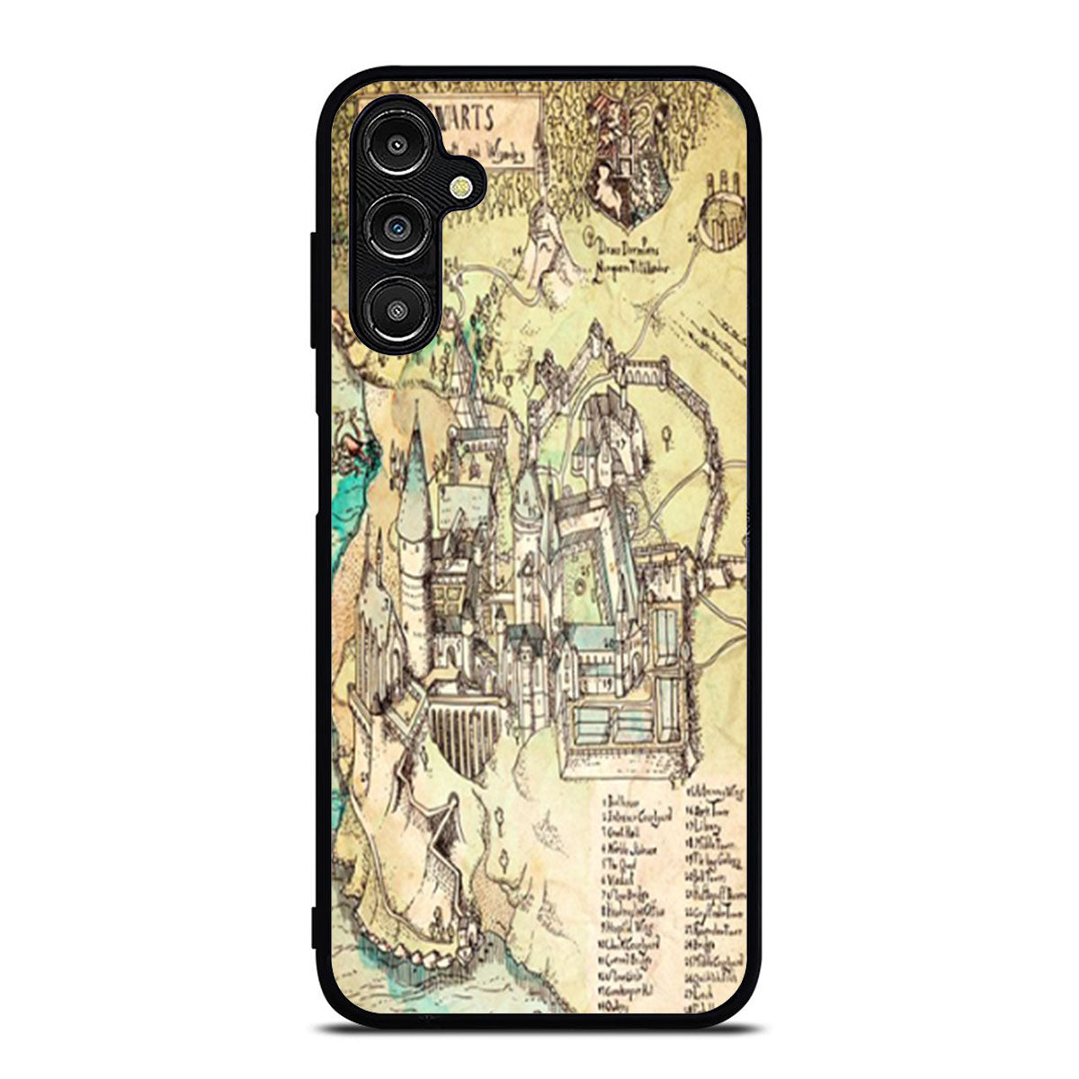 Harry Potter Hogwarts Map Samsung A16 Case