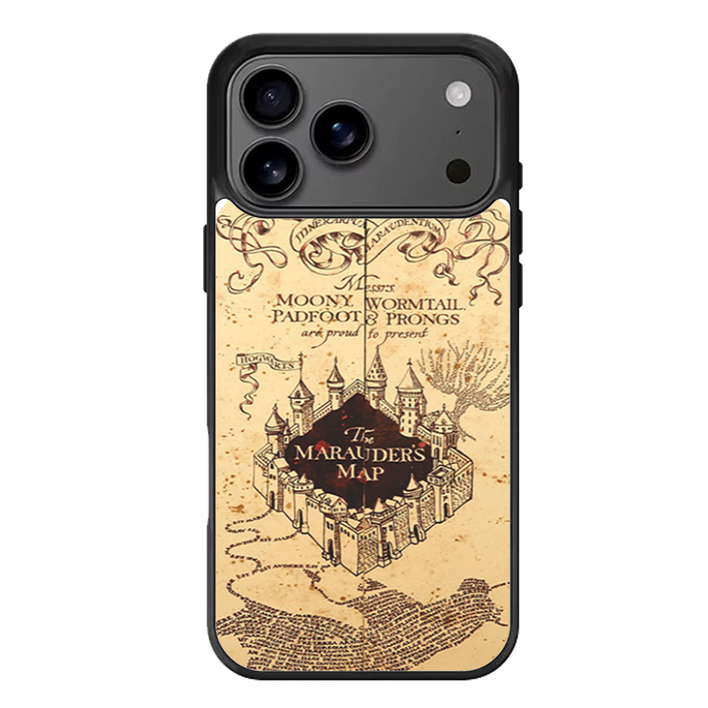 Harry Potter Inspired Marauders Map iPhone 17 Pro Max Case