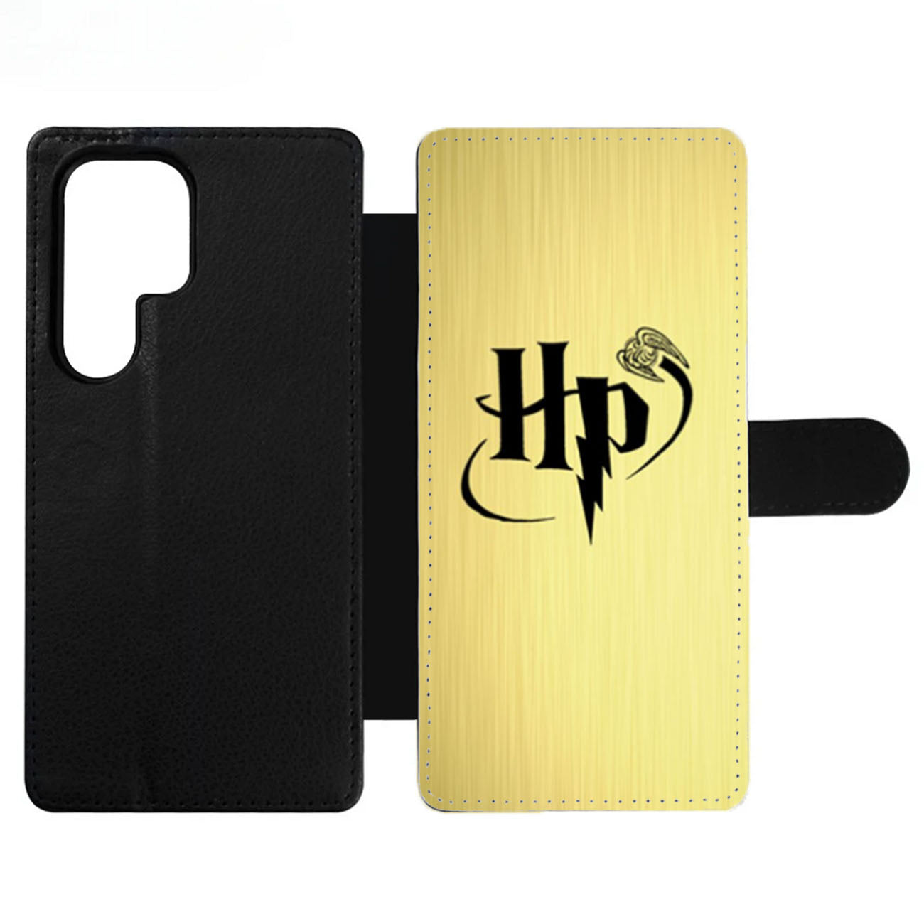 Harry Potter Logo Snitch Gold Wallet Samsung Case