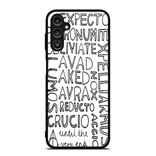 Harry Potter Magic Spells Minimal Design Samsung A16 Case