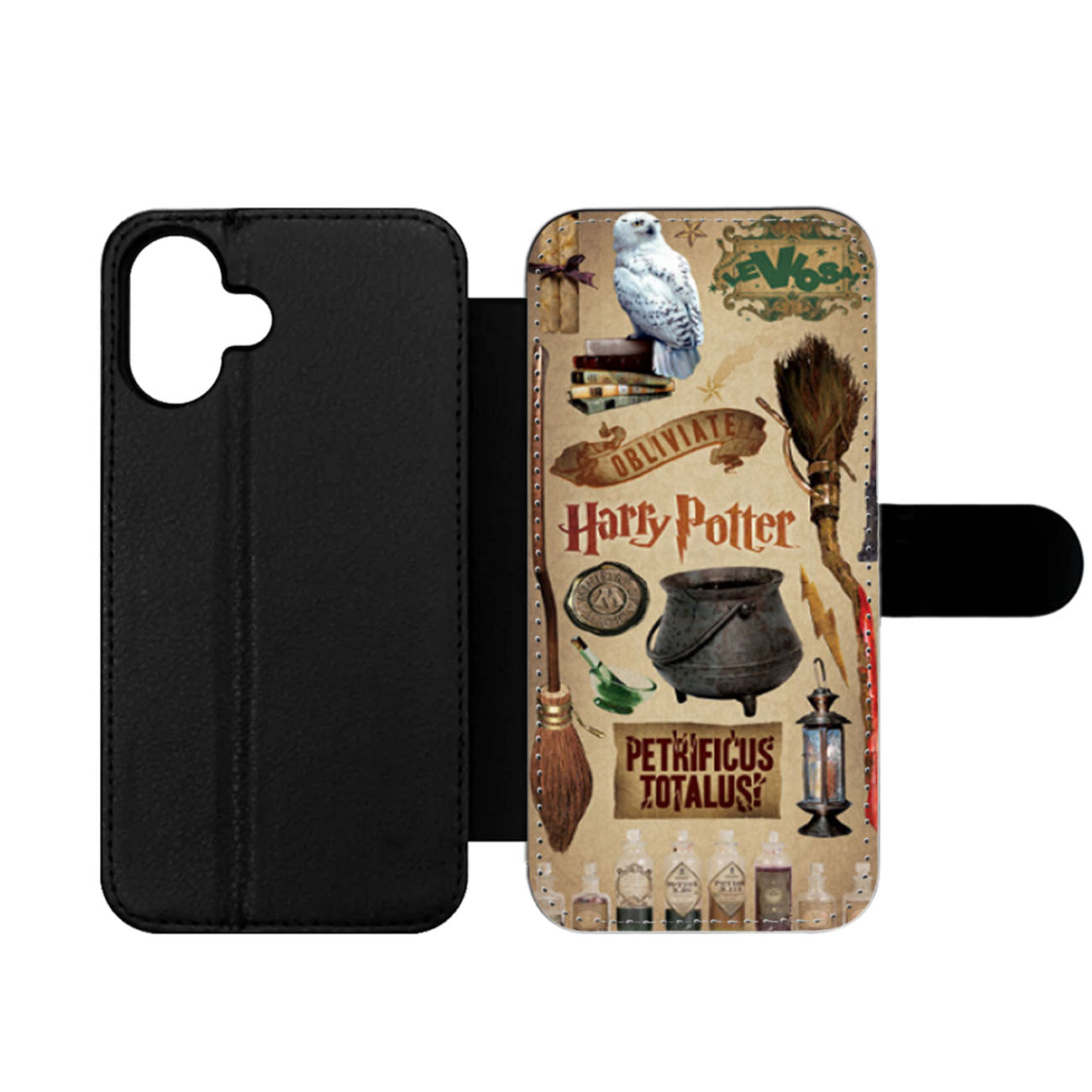 Harry Potter Magical Objects Wallet iPhone Case