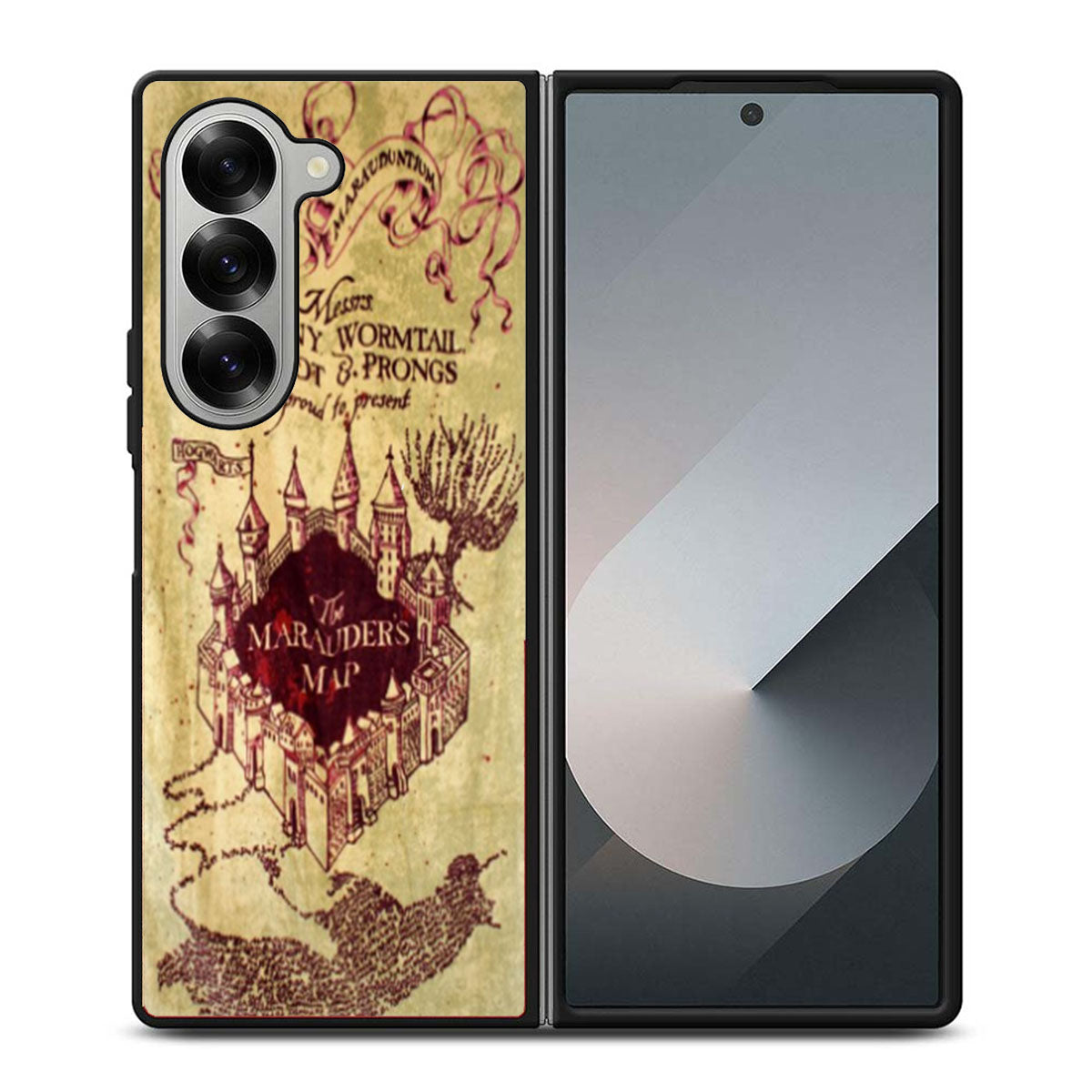 Harry Potter Marauders Map Samsung Z Fold 6 Case