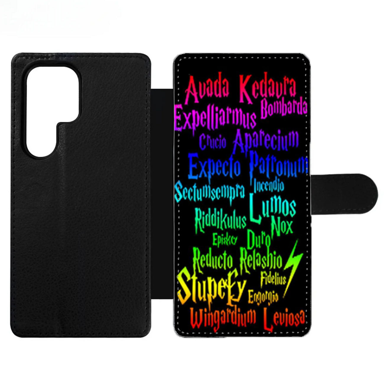 Harry Potter Movie Magic Spelling Quotes Wallet Samsung Case