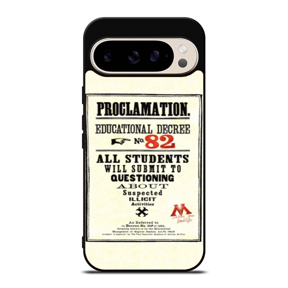 Harry Potter Proclamation Educational Decree Google Pixel 9 Pro Case