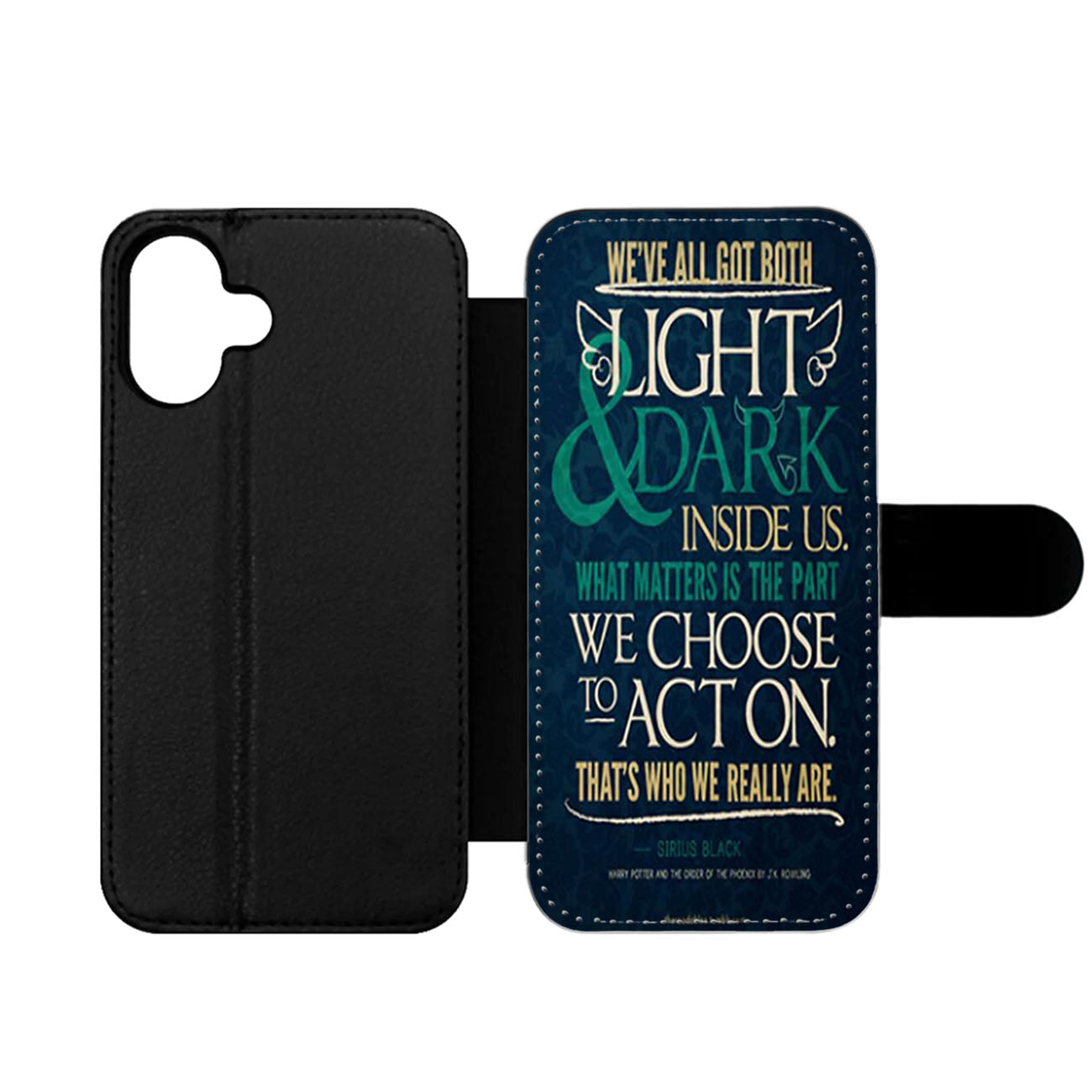 Harry Potter Quote Sirius Black Wallet iPhone Case