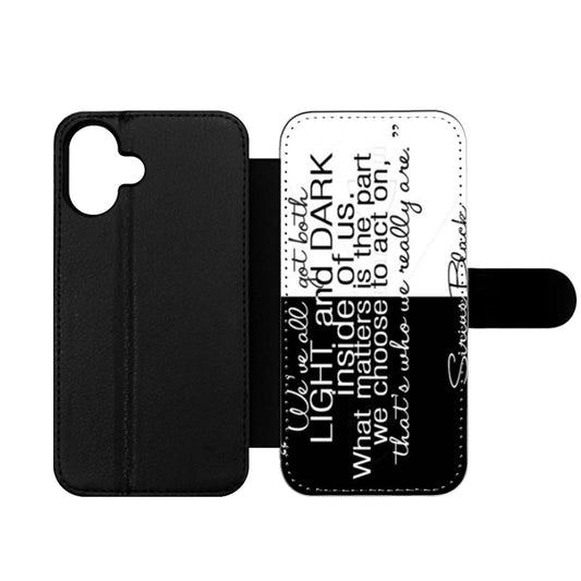 Harry Potter Sirius Black Quote Wallet iPhone Case