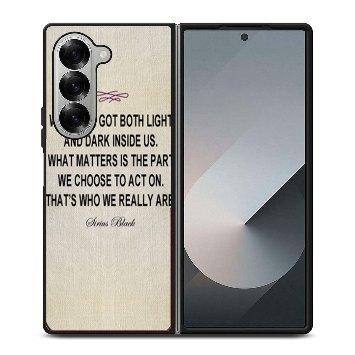 Harry Potter Sirius Black Quote Two Samsung Z Fold 6 Case
