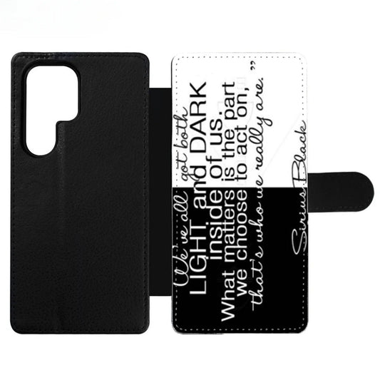 Harry Potter Sirius Black Quote Wallet Samsung Case
