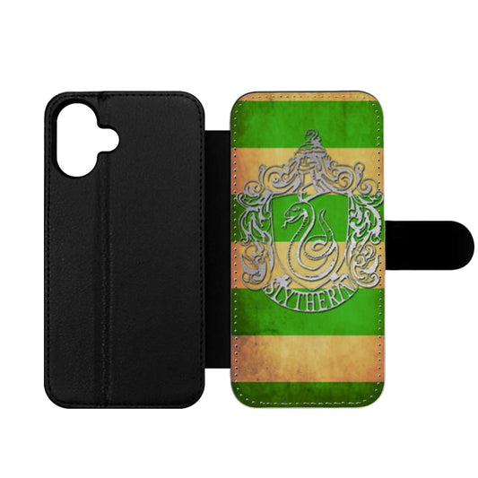Harry Potter Slytherin Crest Wallet iPhone Case