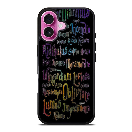 Harry Potter Spell Black Cover Two iPhone Case Cover