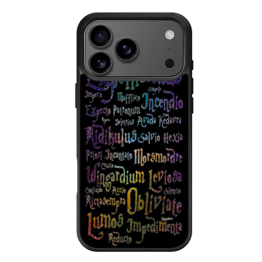 Harry Potter Spell Black Cover Two iPhone 17 Pro Max Case