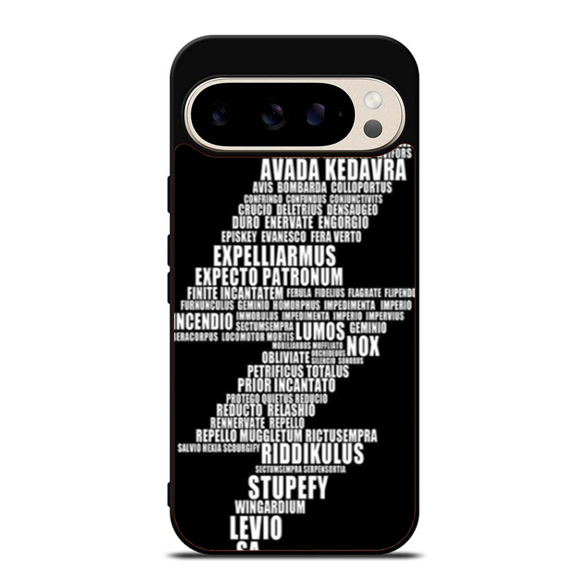 Harry Potter Spell Black Cover Google Pixel 9 Pro Case