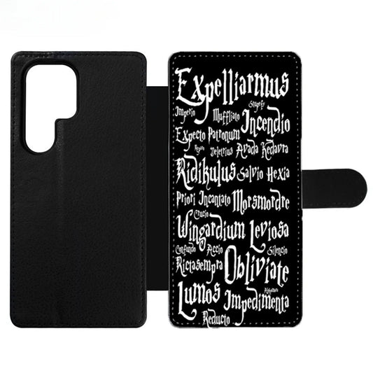 Harry Potter This Black Magic Spells Black Wallet Samsung Case