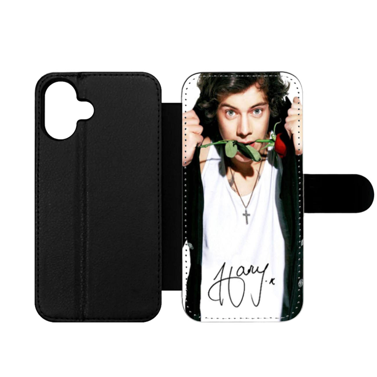 Harry Styles And The Rose Wallet iPhone Case
