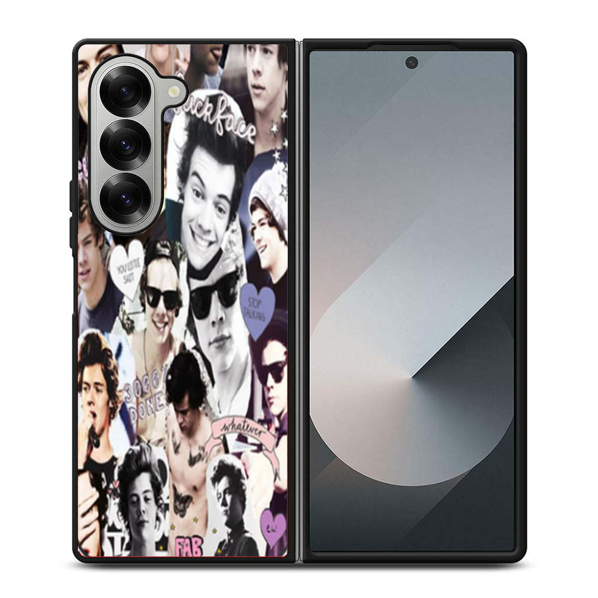 Harry Styles Collage One Direction Samsung Z Fold 6 Case