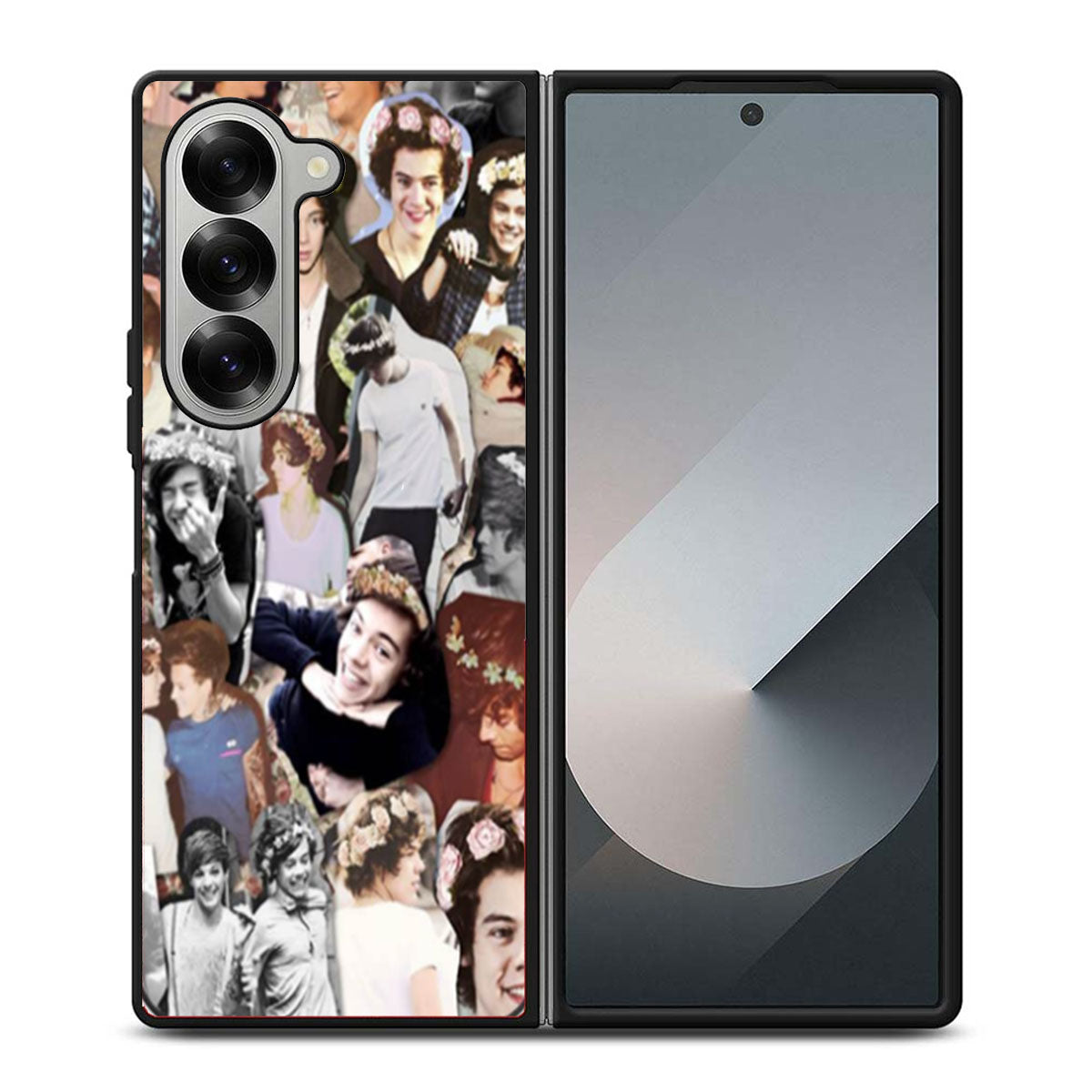 Harry Styles Collage One Direction Two Samsung Z Fold 6 Case