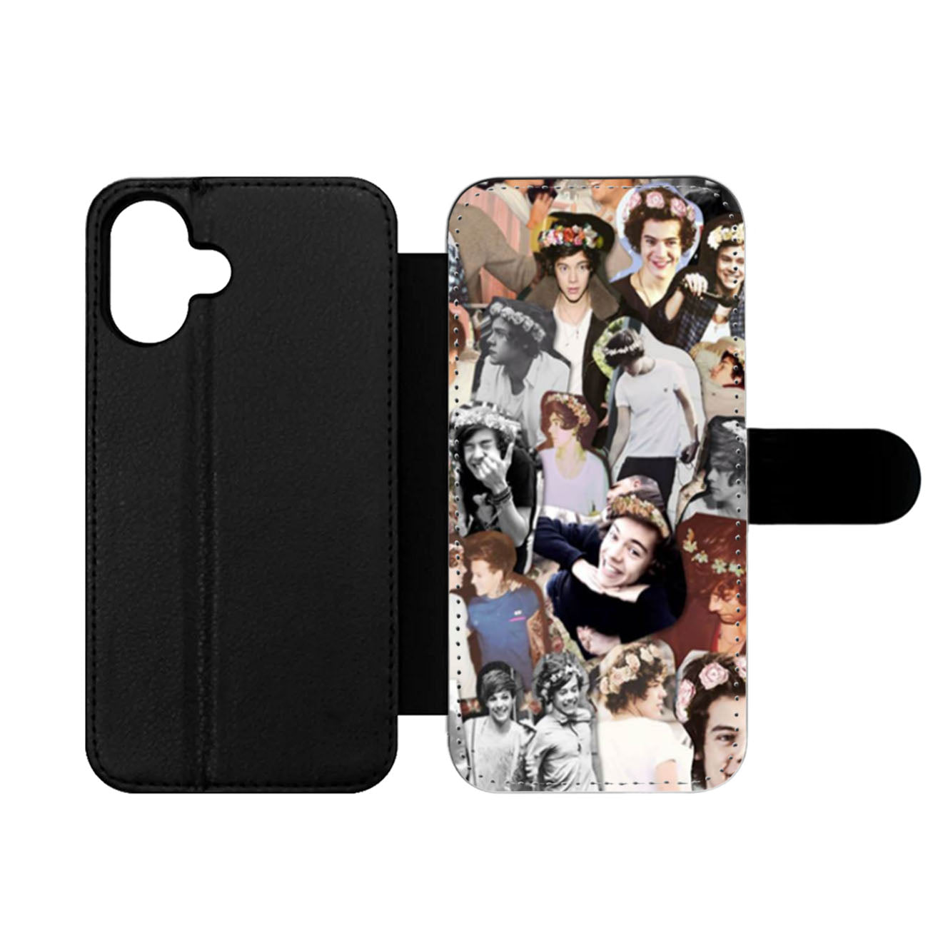Harry Styles Collage One Direction Two Wallet iPhone Case