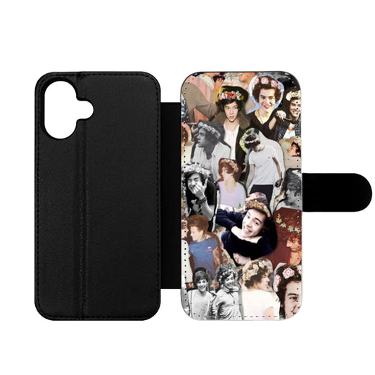 Harry Styles Collage One Direction Two Wallet iPhone Case
