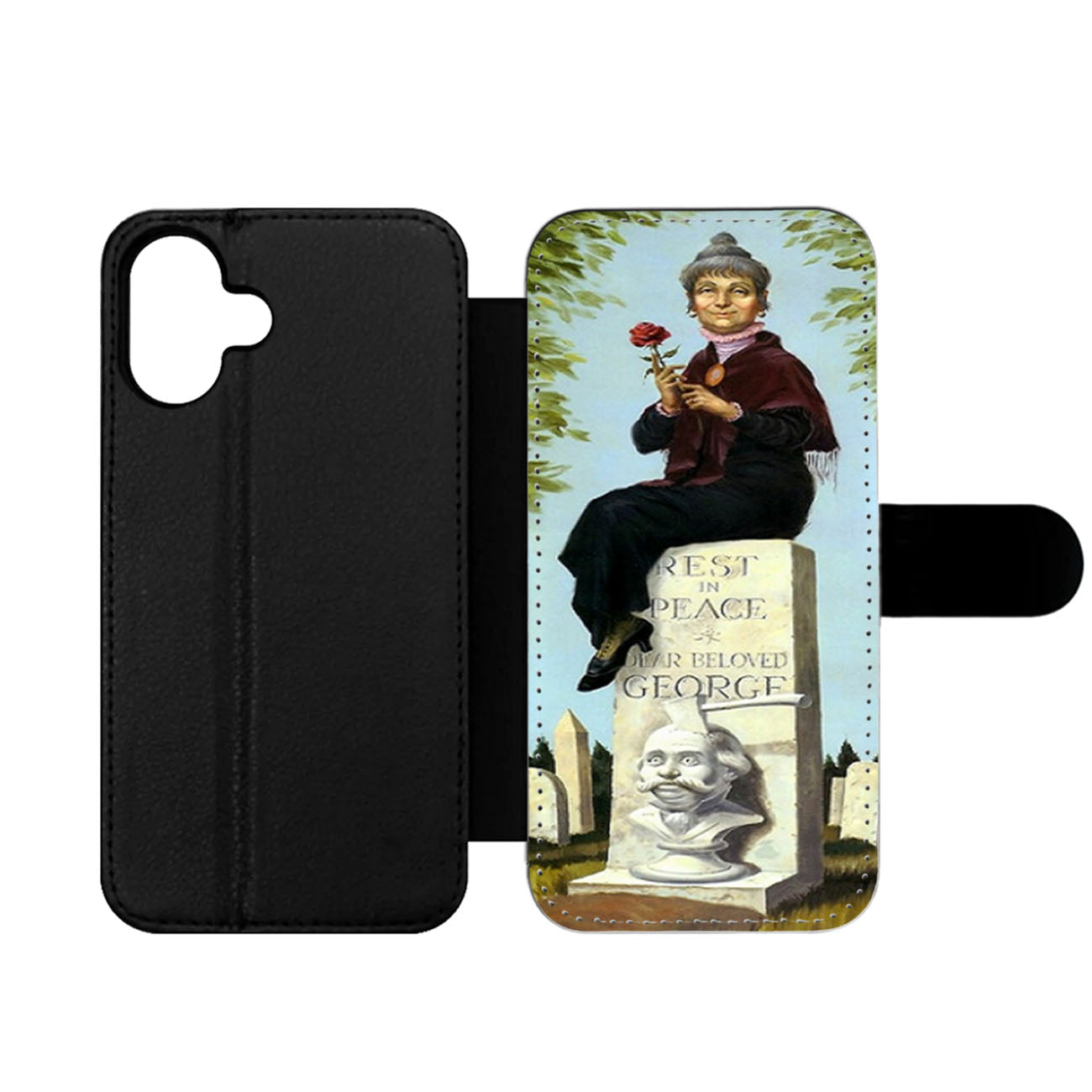 Haunted Mansion RIP Dear Beloved George Wallet iPhone Case