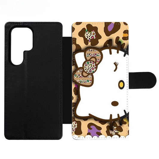 Hello Kitty Cute Brown Wallet Samsung Case