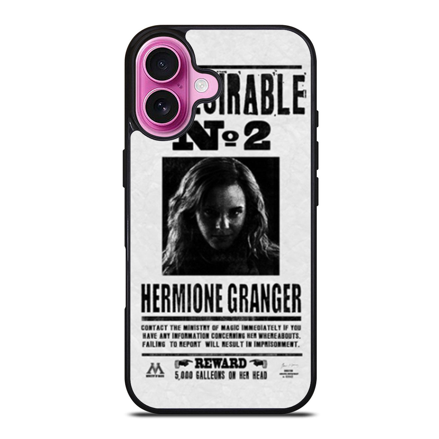 Hermione Granger Wanted Poster Undesirable No 2 iPhone Case Cover