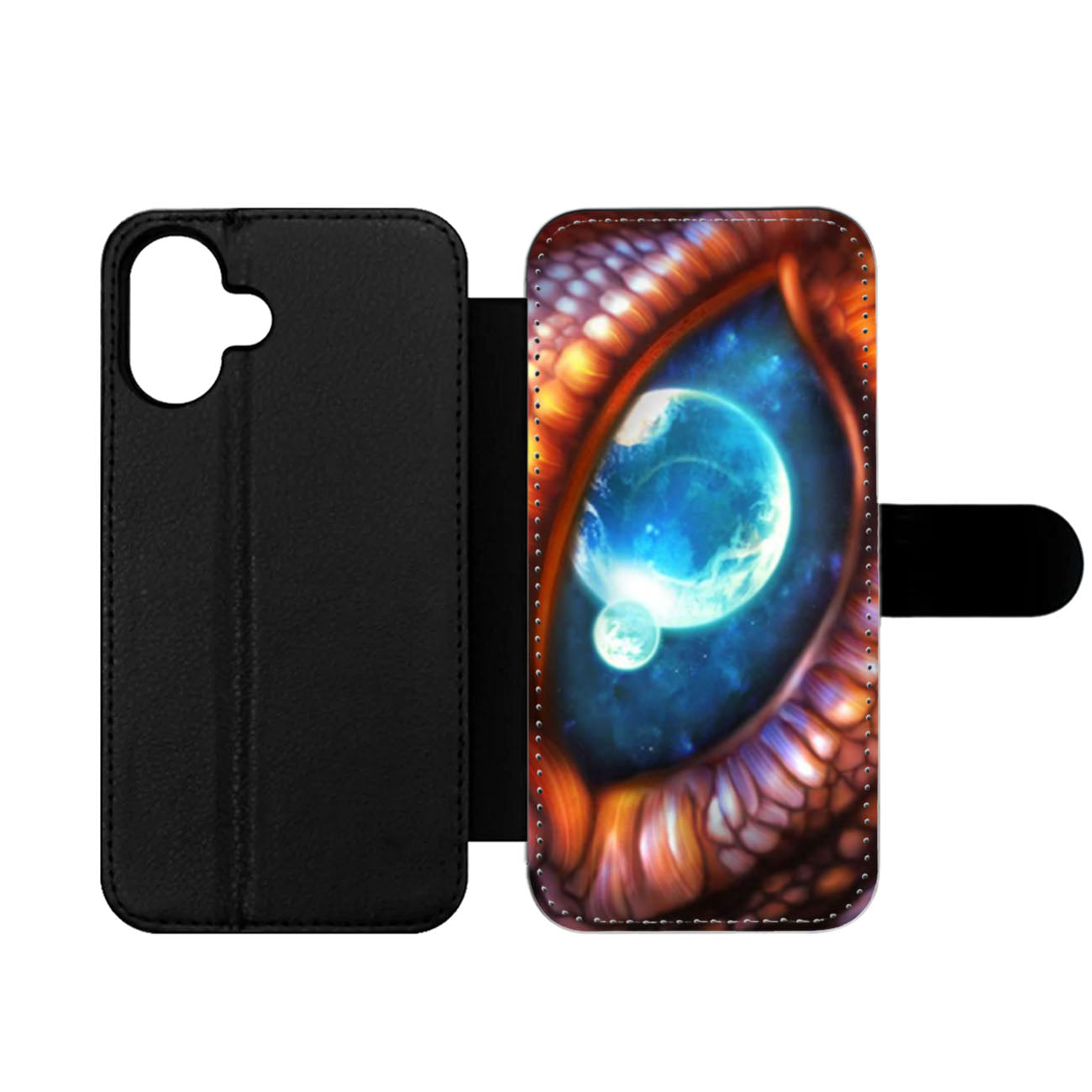 High Fantasy Dragons Eye Wallet iPhone Case