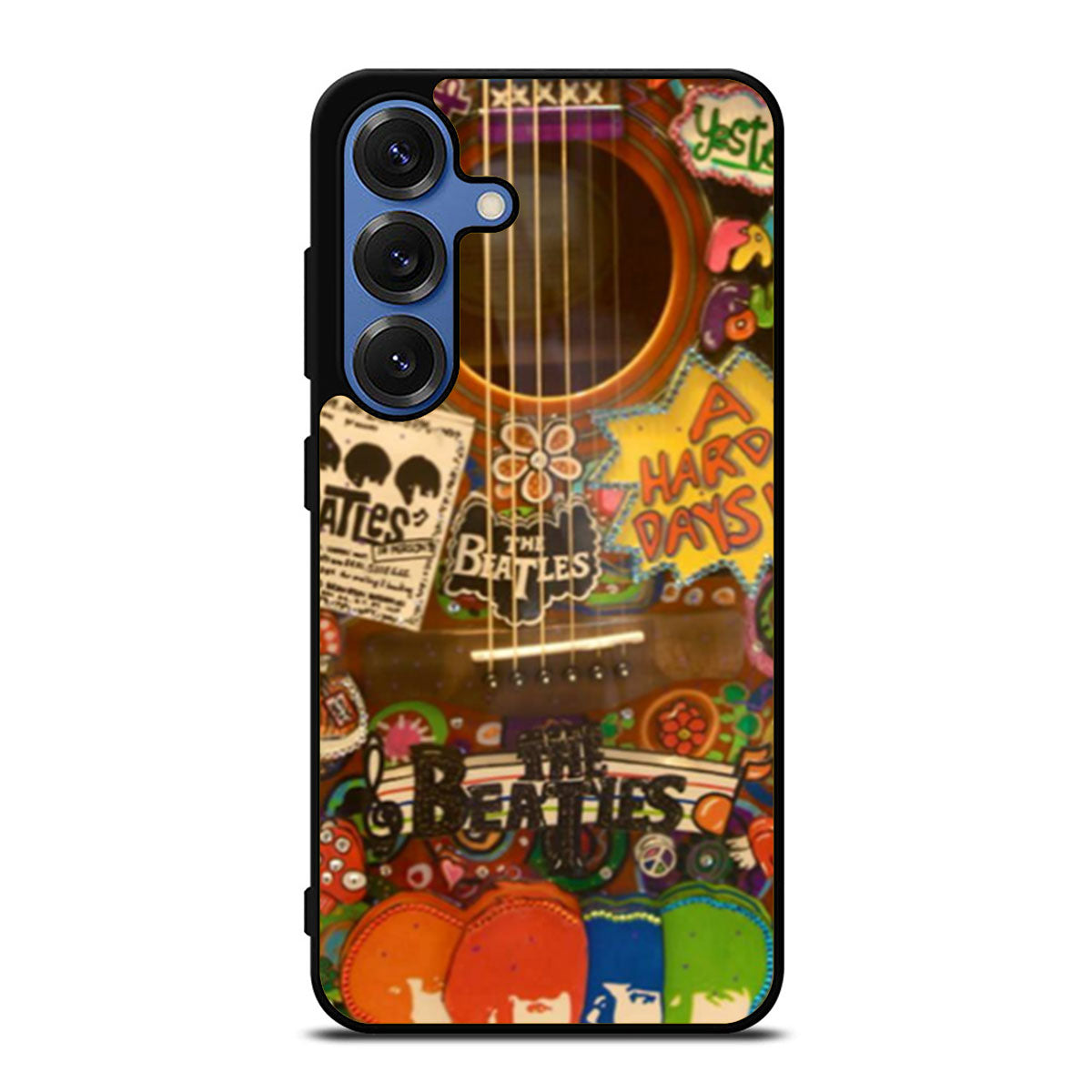 Hippie Beatles Guitar Samsung S25 Ultra Case