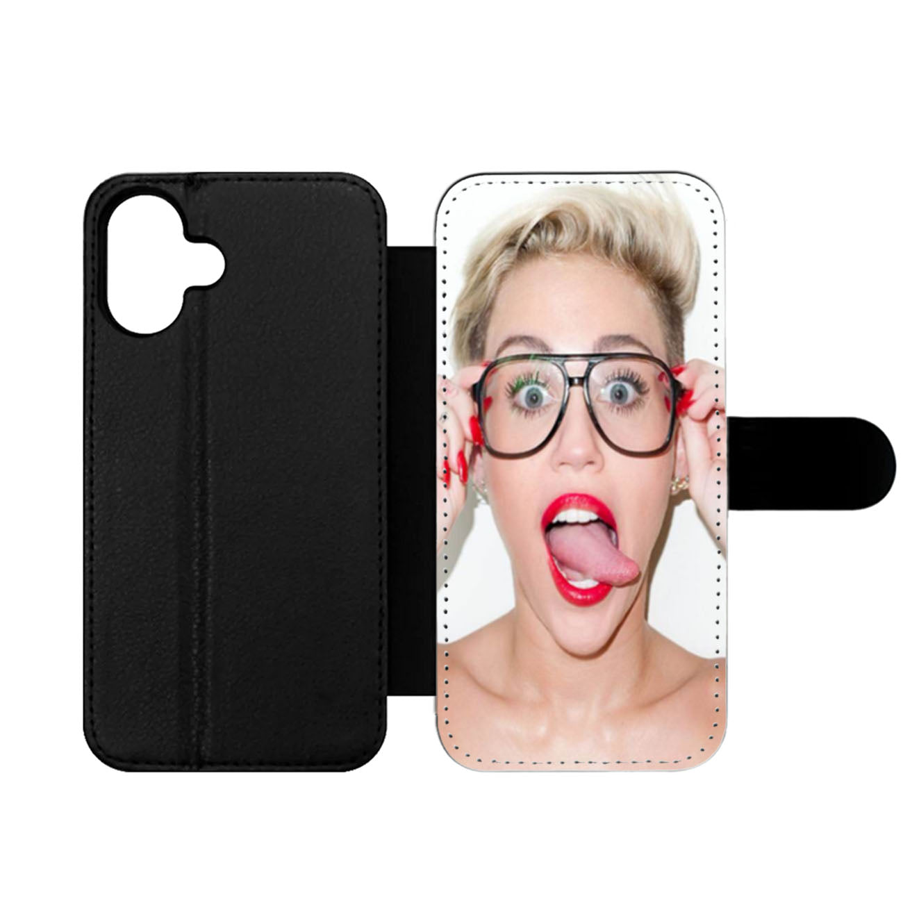 Hipster Miley Cyrus Wallet iPhone Case