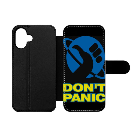 Hitchhikers Guide To The Galaxy Dont Panic Wallet iPhone Case