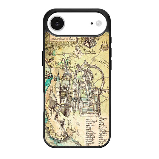 Hogwarts The Illustrated Map iPhone Air Case