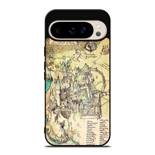 Hogwarts The Illustrated Map Google Pixel 9 Pro Case